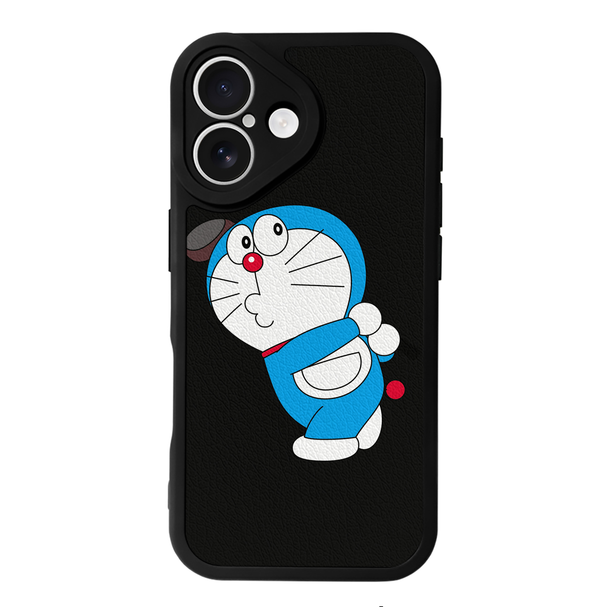 （画像用） ドラえもん Doraemon 【iPhone 16シリーズ対応】シリコンスマホケース（レザー調） 材質：シリコン